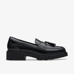 Clarks - svart loafers