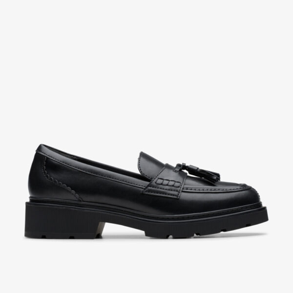 Clarks - svart loafers