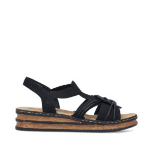 Rieker - svart sandal