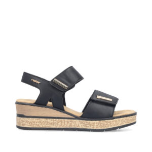 Rieker - svart sandalett