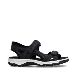 Rieker - svart fritidssandal